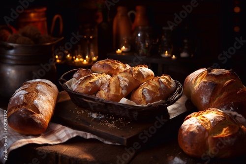Freshly baked bread