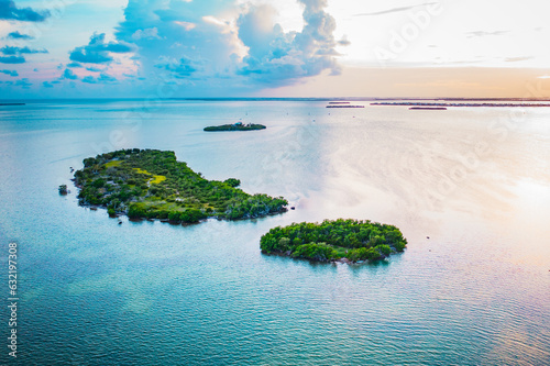 Florida Keys Island Drone Shot photo