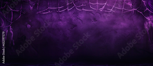 halloween decoration background template illustration. banner, copy space, spooky background.