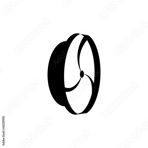 washing machine pulsator fan icon vector illustration eps