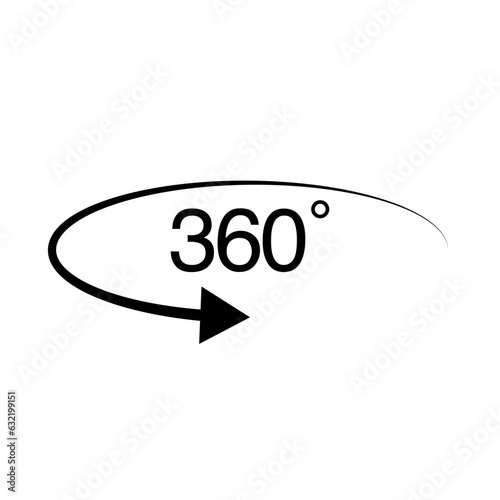 360 arrow icon vector illustration eps 