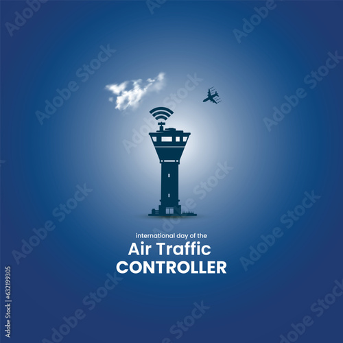 international day of the air traffic controller. air traffic controller concept. 