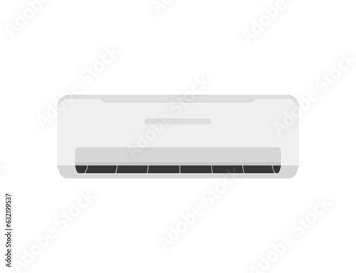 Air conditioner flat icon. Climate office conditioning room vector. Air condioner symbol.
