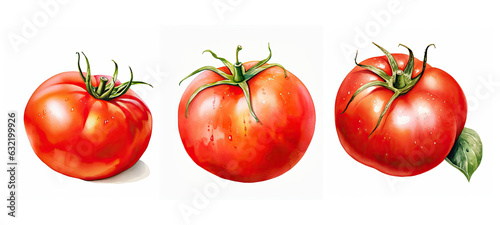 juicy tomato watercolor