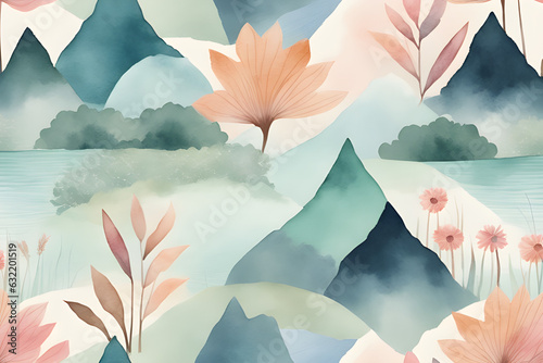 peaceful zen landscape wallpaper