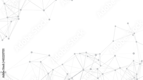 Abstract futuristic - Molecules technology with polygonal shapes on white background. Illustration Vector design digital technology concept. Global network connection.	