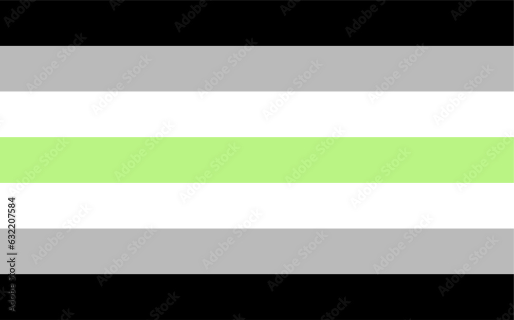 Agender pride flag LGBT community,flat design vector.