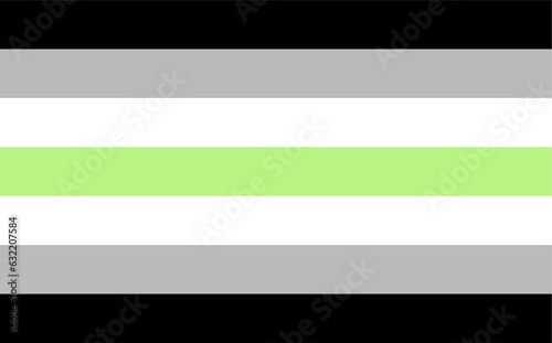 Agender pride flag LGBT community,flat design vector.