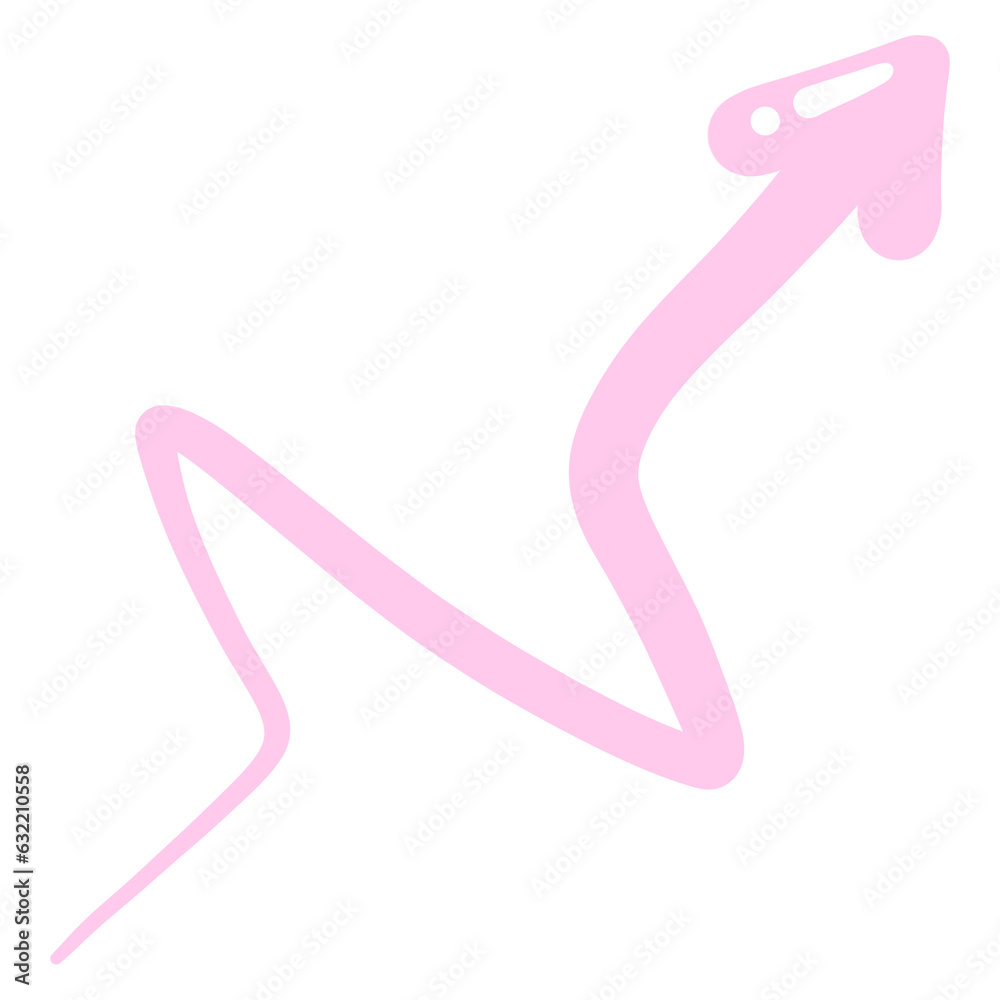 Multi direction pink cute arrow. designed for website, reports, worksheets and templates.