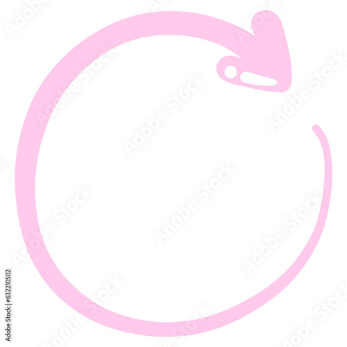 Multi direction pink cute arrow. designed for website, reports, worksheets and templates.