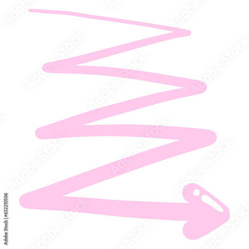 Multi direction pink cute arrow. designed for website, reports, worksheets and templates.