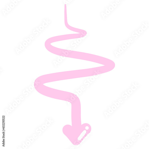 Multi direction pink cute arrow. designed for website, reports, worksheets and templates.