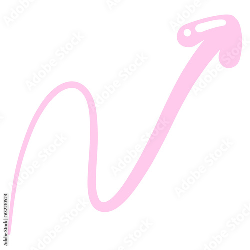 Multi direction pink cute arrow. designed for website, reports, worksheets and templates.