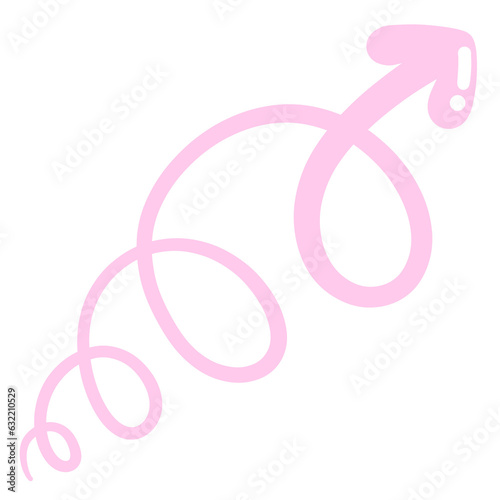 Multi direction pink cute arrow. designed for website, reports, worksheets and templates.