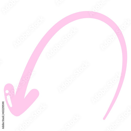 Multi direction pink cute arrow. designed for website, reports, worksheets and templates.