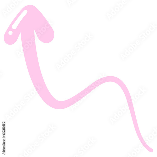 Multi direction pink cute arrow. designed for website, reports, worksheets and templates.