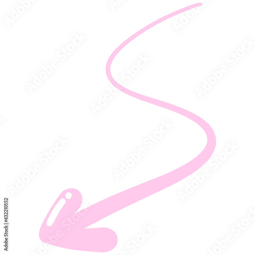 Multi direction pink cute arrow. designed for website, reports, worksheets and templates.