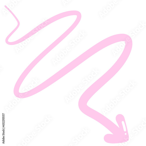 Multi direction pink cute arrow. designed for website, reports, worksheets and templates.