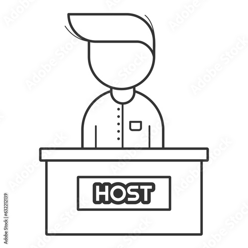 male presenter