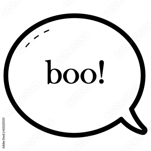 scare speech bubble icon