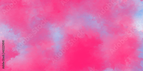 Beautiful abstract color pink texture background on white surface granite, orange and pink cloud sky on art graphics, pink background. Abstract painted watercolor background on paper texture. © Fannaan