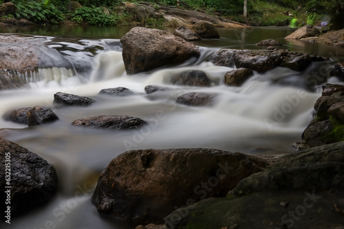 The view of landscape namg romg water fall is beautiful national park