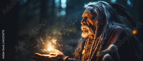 A shaman shares wisdom. Generative AI