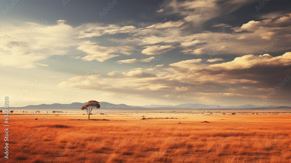 Vast Beauty: Captivating Photo of the African Steppe Vast Beauty: Captivating Photo of the African Steppe
