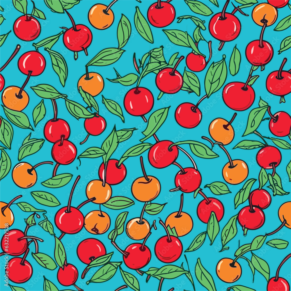 Seamless Colorful Cherries Pattern.
Seamless pattern of Cherries in colorful style. Add color to your digital project with our pattern! Seamless Colorful Cherries Pattern.
Seamless pattern of Cherries in colorful style. Add color to your digital project with our pattern!