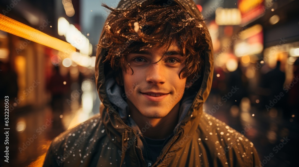 An impressive epic street portrait. Generative AI An impressive epic street portrait. Generative AI