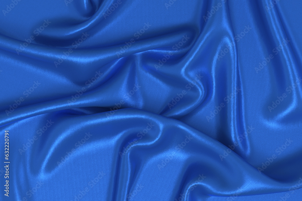 Obraz premium Smooth Elegant Silk or Satin Luxury Cloth Texture. 3D Render Illustration.
