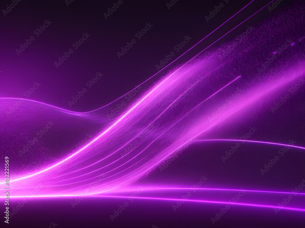 abstract futuristic holographic line technology neon background