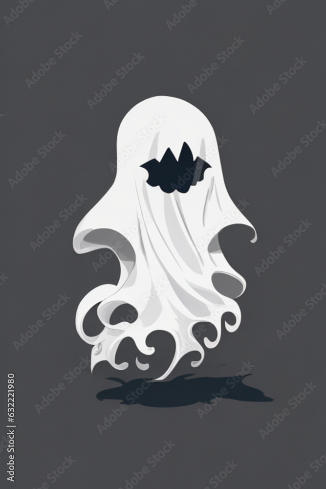 Spooky Halloween Ghosts in the Moonlit Night Spooky Halloween Ghosts in the Moonlit Night