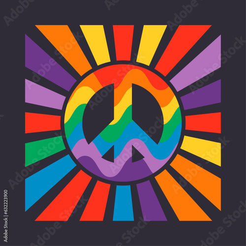 Colorful symbol of peace