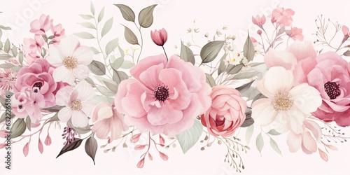 Watercolor Floral Backgrounds: Your Artistic Playground Generative AI Images