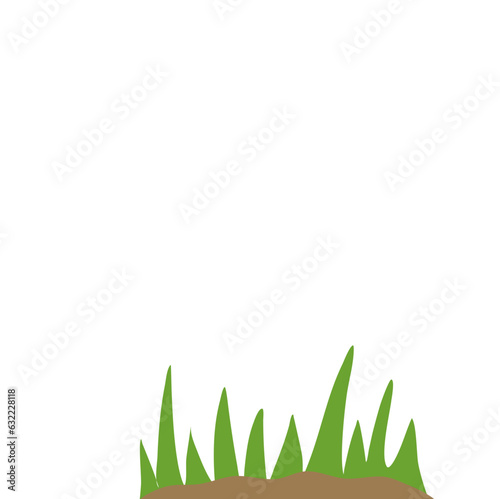 Pile Of Soil With Green Grass © desain_rifki