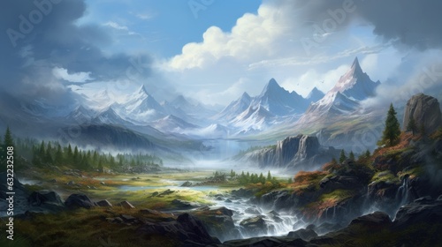 Amazing Fantasy Landscape Game Art © Damian Sobczyk