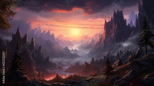 Amazing Fantasy Landscape Game Art