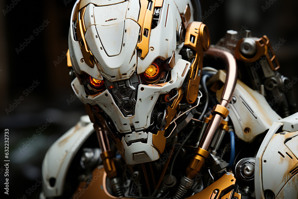 Fototapeta premium Machine Learning, Artificial Intelligence, Chat GPT, Robotics, Automation, Virtual Reality, Augmented Reality, Internet of Things (IoT), 5G, Quantum Computing, and Blockchain Exploring Modern Science