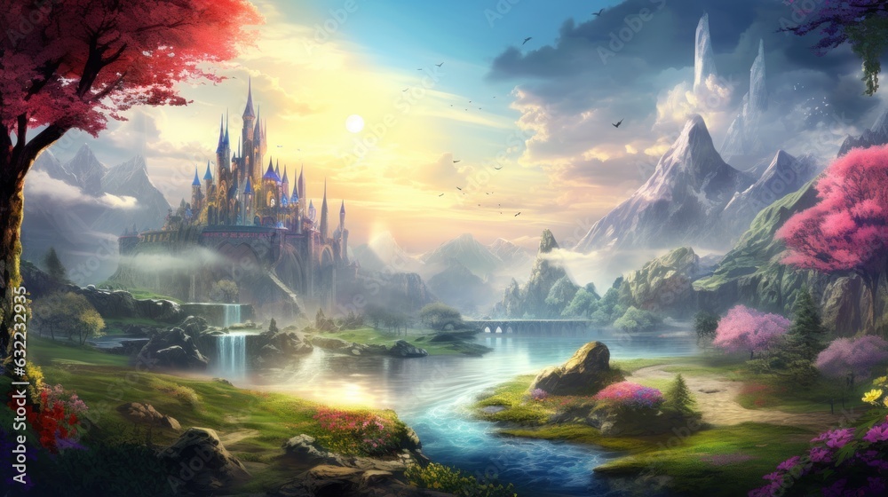 Amazing Fantasy Landscape Game Art