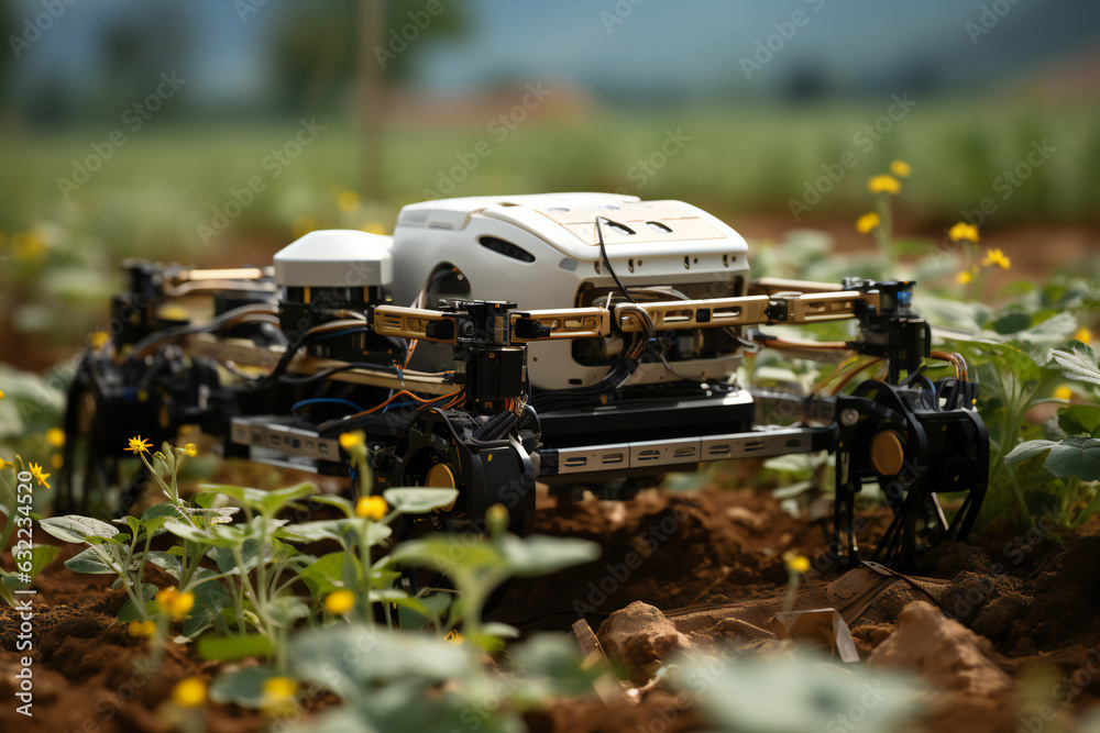 Fototapeta premium Machine Learning, Artificial Intelligence, Chat GPT, Robotics, Automation, Virtual Reality, Augmented Reality, Internet of Things (IoT), 5G, Quantum Computing, and Blockchain Exploring Modern Science