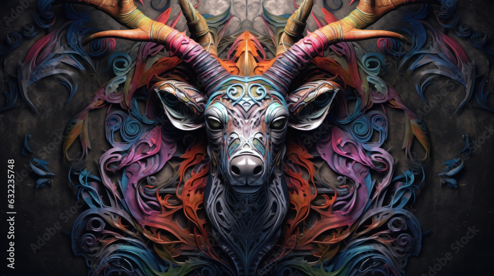 Deer head shot portrait Ai generated Deer head shot portrait Ai generated