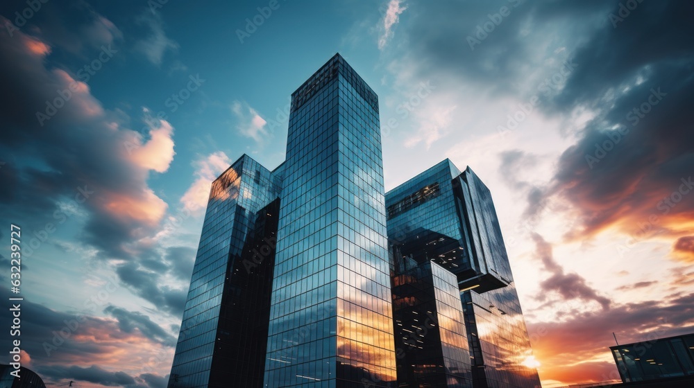 custom made wallpaper toronto digitalTall building and behind it a beautiful and sky