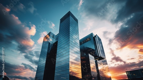 Wallpaper Mural Tall building and behind it a beautiful and sky Torontodigital.ca