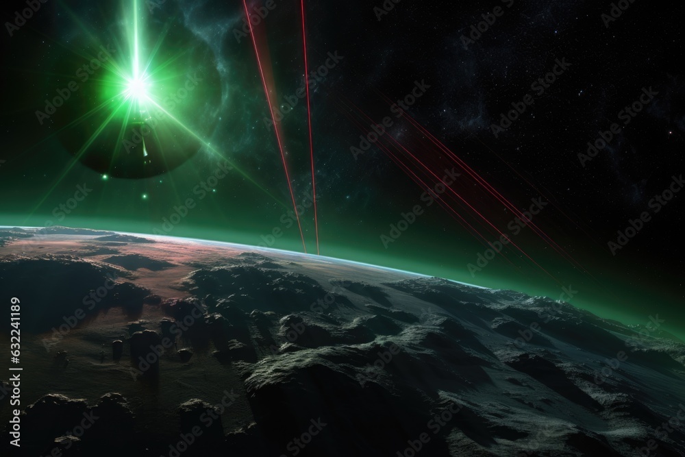 laser communication system between earth and exoplanet