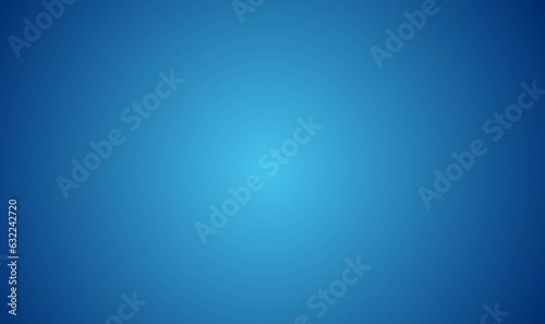 Blue radial gradient background. Abstract blue light blurred background. For Web and Mobile Apps, business infographic and social media, modern decoration, art illustration template design.