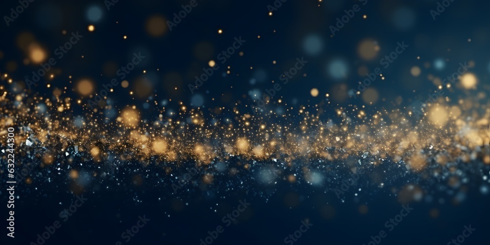 abstract background with Dark blue and gold particle. abstract background with Dark blue and gold particle.