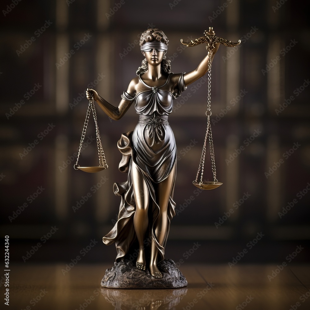Statue Of Lady Justice copy space Statue Of Lady Justice copy space