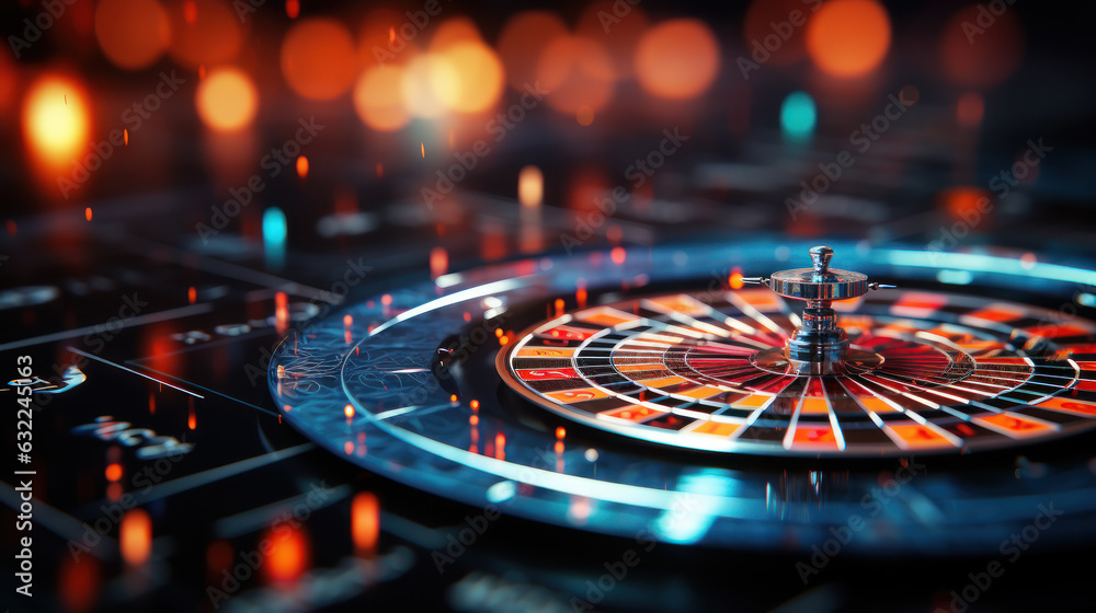 Bullseye Precision: Macro Target in Focus. Generative AI - obrazy, fototapety, plakaty 