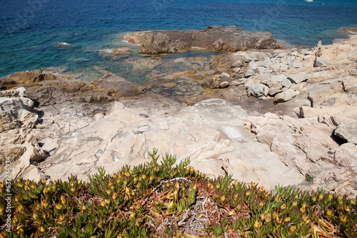 Algajola Corsica on the mediterranean sea photo